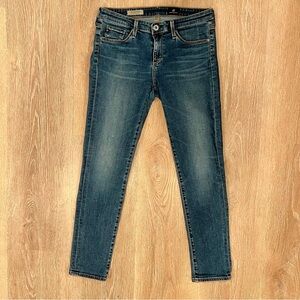 AG Adriano Goldschmied The Stevie Slim Slim Straight Ankle Med Wash -27R